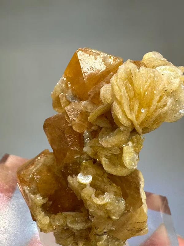 Scheelite Muscovite Mica Crystal - Xuebaoding Sichuan China - Natural Collector Mineral Specimen
