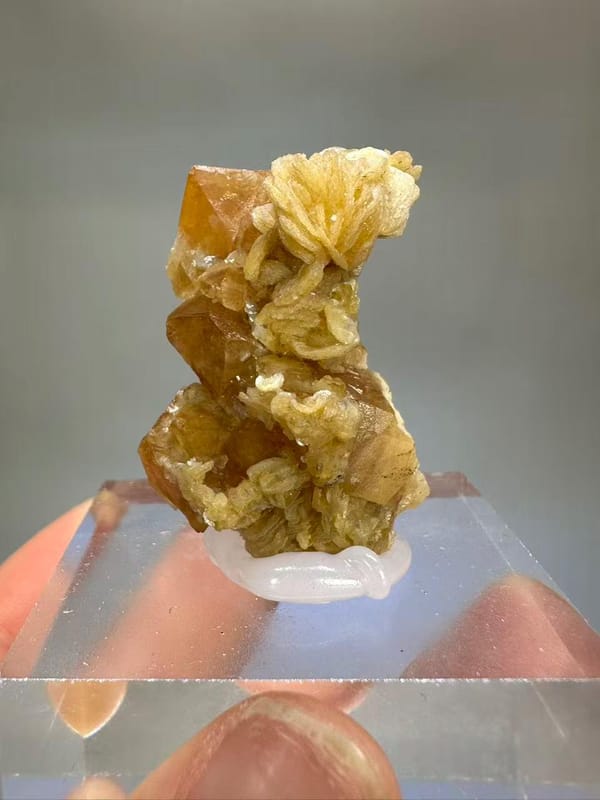 Scheelite Muscovite Mica Crystal - Xuebaoding Sichuan China - Natural Collector Mineral Specimen