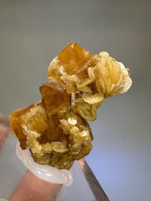 Scheelite Muscovite Mica Crystal - Xuebaoding Sichuan China - Natural Collector Mineral Specimen