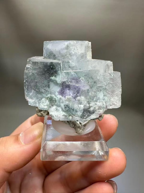 Fluorite Purple Phantom | Mica Base | Hunan China | Collector's Specimen