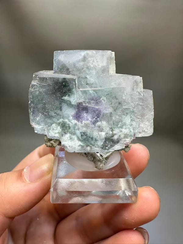 Fluorite Purple Phantom | Mica Base | Hunan China | Collector's Specimen