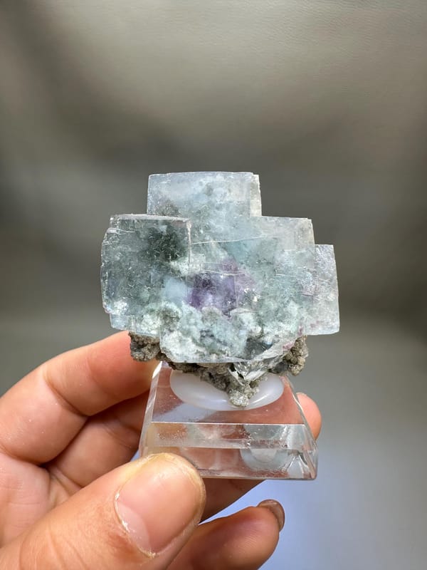 Fluorite Purple Phantom | Mica Base | Hunan China | Collector's Specimen