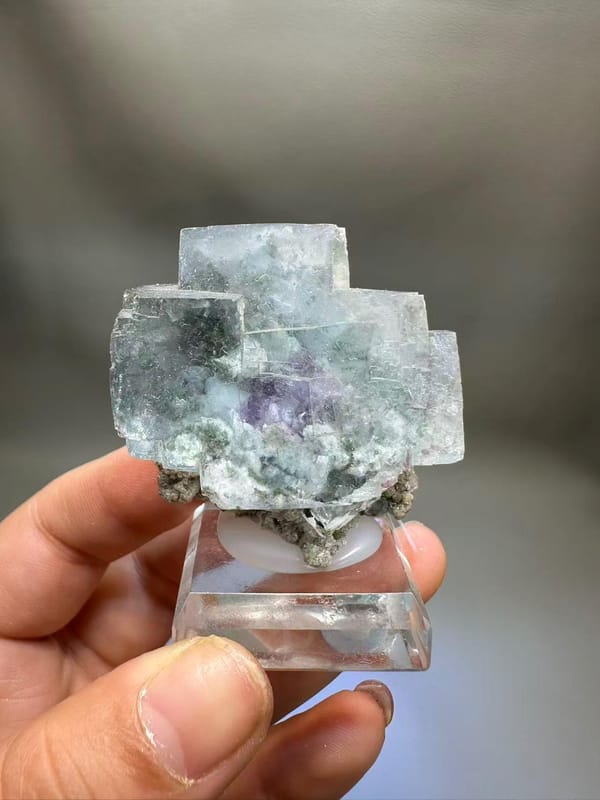 Fluorite Purple Phantom | Mica Base | Hunan China | Collector's Specimen