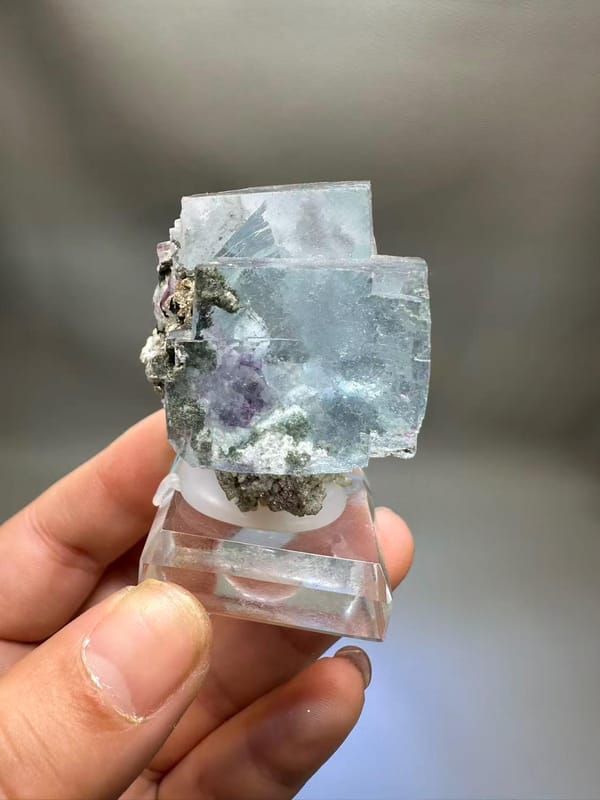 Fluorite Purple Phantom | Mica Base | Hunan China | Collector's Specimen