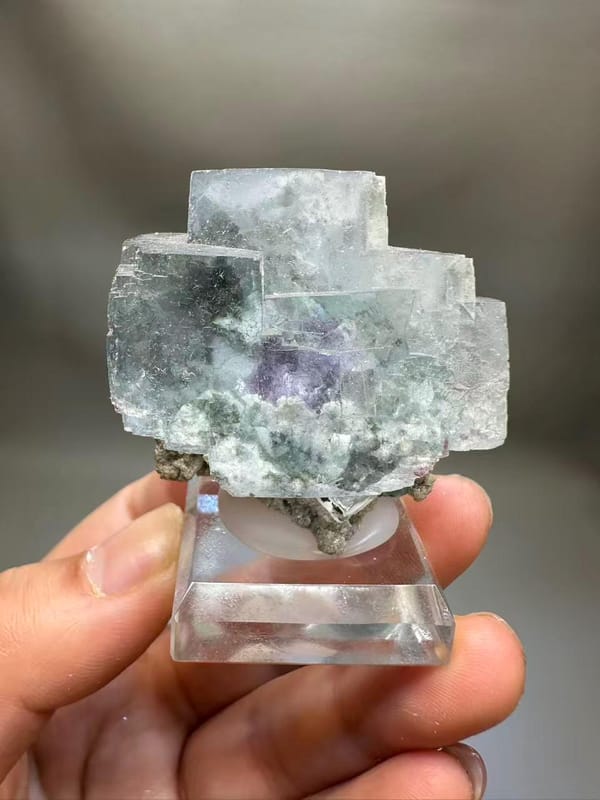 Fluorite Purple Phantom | Mica Base | Hunan China | Collector's Specimen