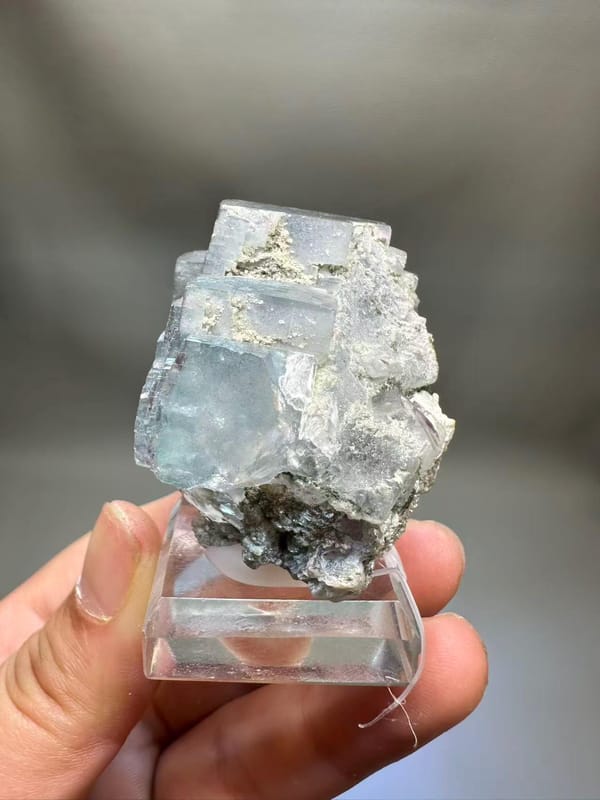 Fluorite Purple Phantom | Mica Base | Hunan China | Collector's Specimen