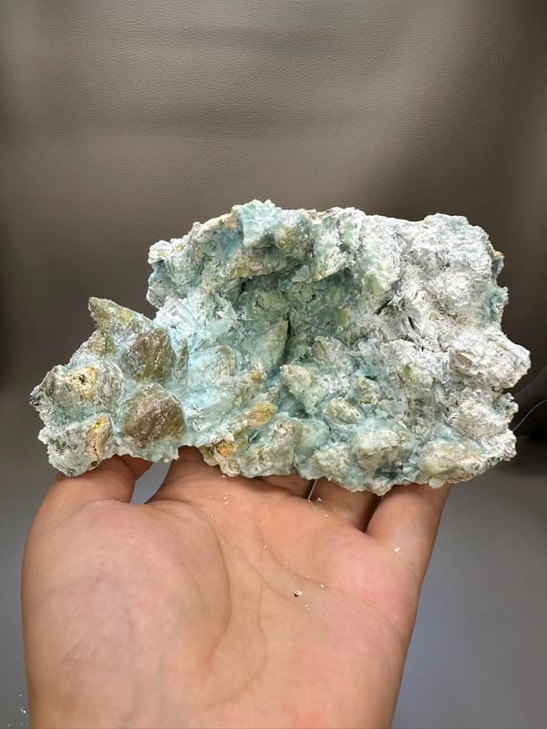 Rare Gibbsite Specimen Guizhou China - Pale Blue Botryoidal Aluminum Hydroxide Crystal Collector Find - SKU H1020