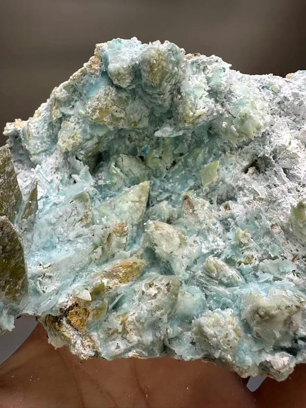Rare Gibbsite Specimen Guizhou China - Pale Blue Botryoidal Aluminum Hydroxide Crystal Collector Find - SKU H1020