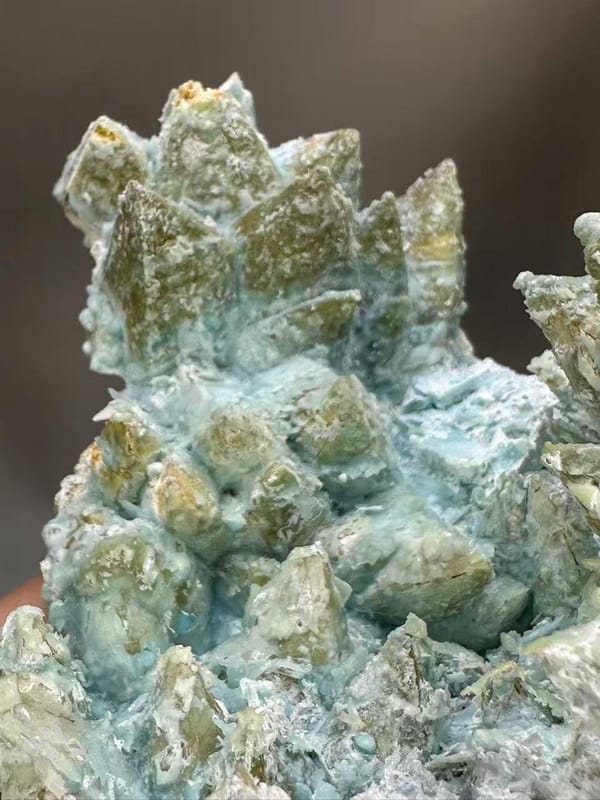 Rare Gibbsite Specimen Guizhou China - Pale Blue Botryoidal Aluminum Hydroxide Crystal Collector Find - SKU H1020