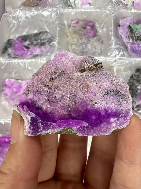 Wholesale Pink Druzy Crystal Bulk Lot Yunnan China - Cobaltocalcite Cluster Specimens Reseller Box - SKU H1033