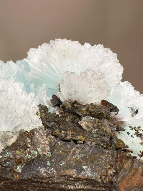 Blue Hemimorphite from Yunnan China - Natural Zinc Silicate Mineral Specimen Collector Crystal - SKU H1048