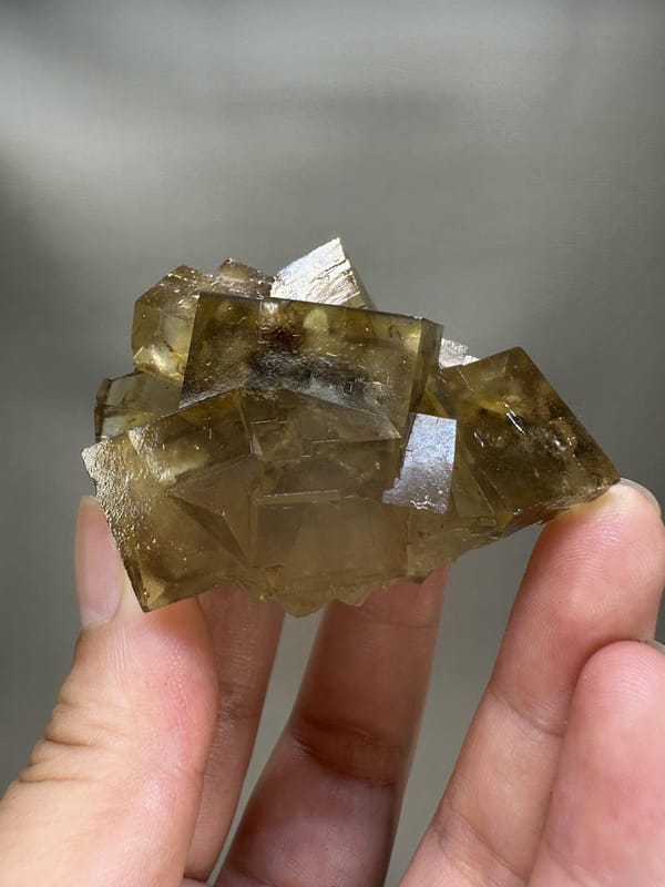 Yellow Fluorite Crystal Cluster | Natural Cubic Fluorite | Beijing China | Collector Mineral Specimen