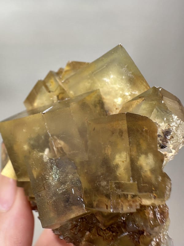Yellow Fluorite Crystal Cluster | Natural Cubic Fluorite | Beijing China | Collector Mineral Specimen