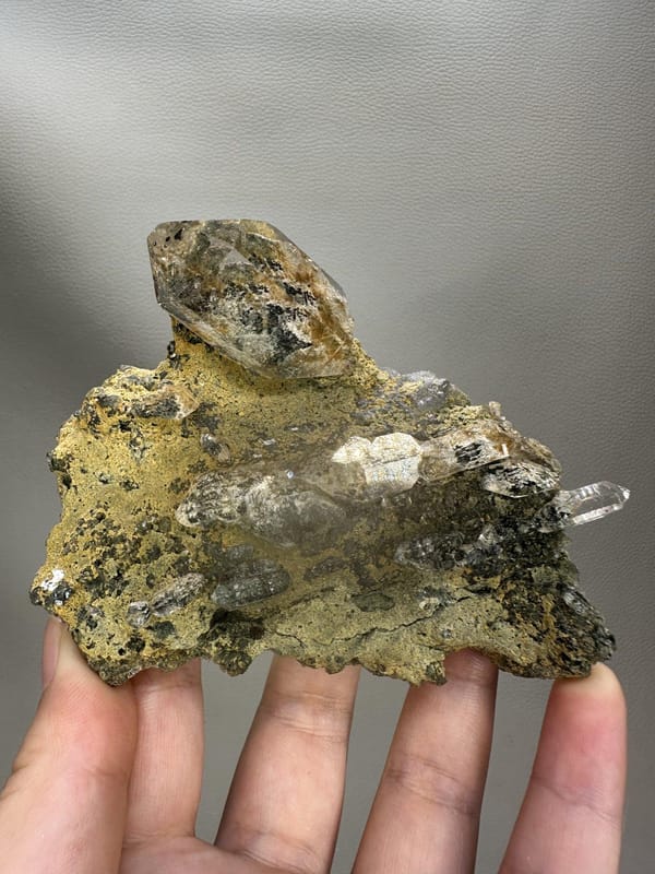 Golden Rutilated Quartz | Natural Rutile Needle Inclusions | Himalayan Quartz Crystal | Mineral Specimen