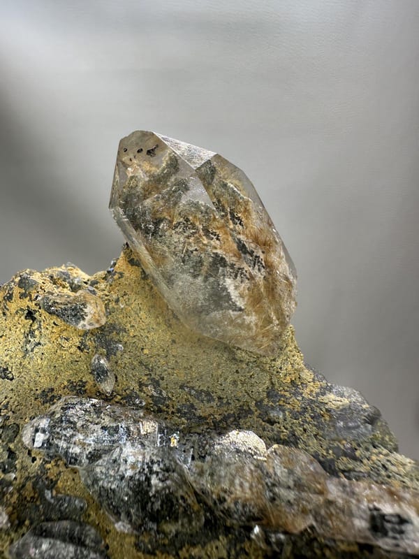 Golden Rutilated Quartz | Natural Rutile Needle Inclusions | Himalayan Quartz Crystal | Mineral Specimen