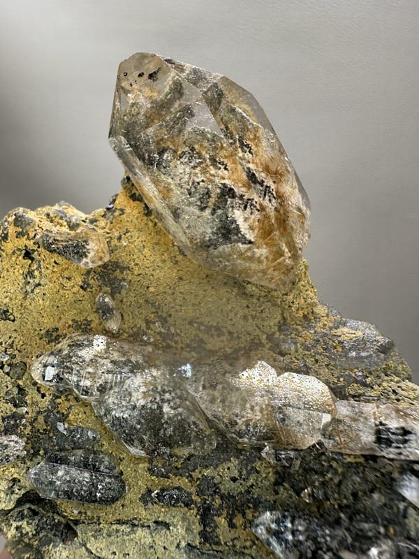 Golden Rutilated Quartz | Natural Rutile Needle Inclusions | Himalayan Quartz Crystal | Mineral Specimen