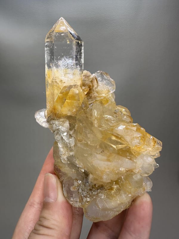 Aquamarine Crystal with Quartz & Mica | Xuebaoding Sichuan China | Natural Blue Beryl Mineral Specimen