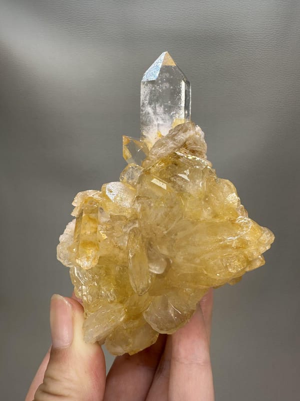 Aquamarine Crystal with Quartz & Mica | Xuebaoding Sichuan China | Natural Blue Beryl Mineral Specimen