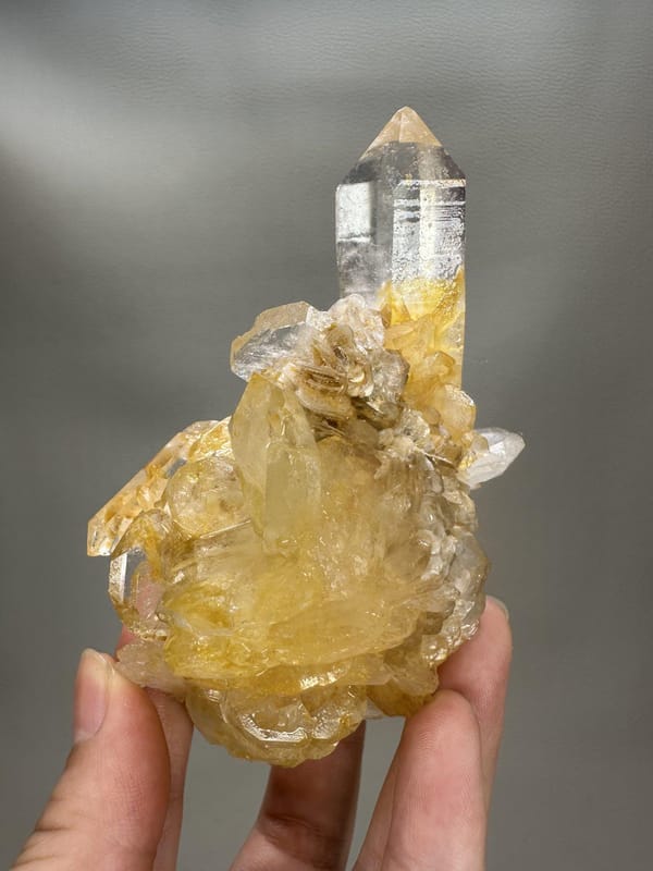 Aquamarine Crystal with Quartz & Mica | Xuebaoding Sichuan China | Natural Blue Beryl Mineral Specimen
