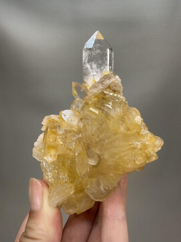 Aquamarine Crystal with Quartz & Mica | Xuebaoding Sichuan China | Natural Blue Beryl Mineral Specimen