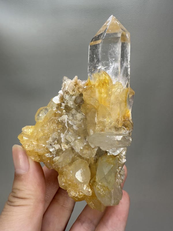 Aquamarine Crystal with Quartz & Mica | Xuebaoding Sichuan China | Natural Blue Beryl Mineral Specimen