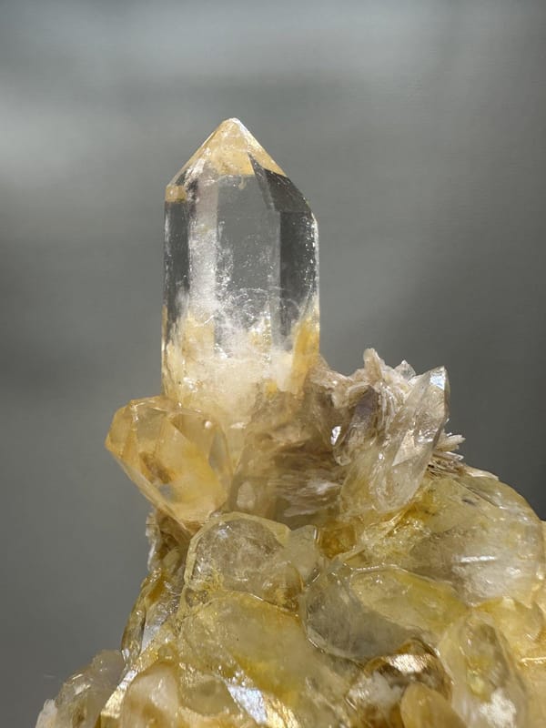 Aquamarine Crystal with Quartz & Mica | Xuebaoding Sichuan China | Natural Blue Beryl Mineral Specimen
