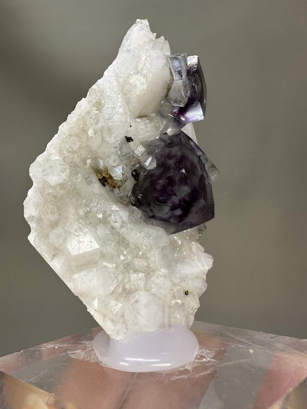 Octahedral Phantom Fluorite | Natural Green Fluorite Octahedron | Yaogangxian China | Mineral Specimen