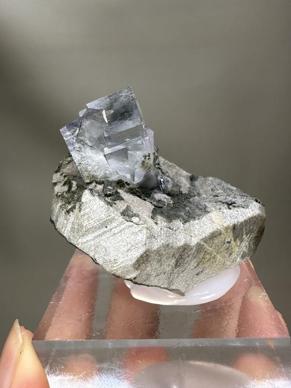 Green Fluorite Crystal | Natural Cubic Fluorite | Yaogangxian Mine Hunan China | Collector Mineral Specimen