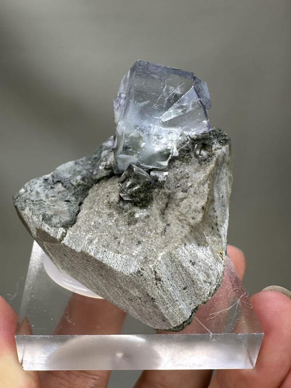 Green Fluorite Crystal | Natural Cubic Fluorite | Yaogangxian Mine Hunan China | Collector Mineral Specimen