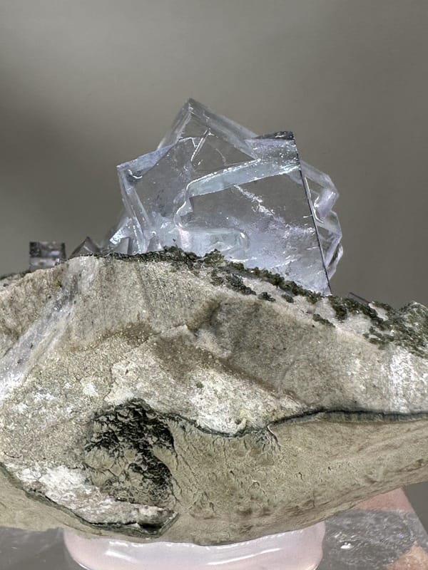 Green Fluorite Crystal | Natural Cubic Fluorite | Yaogangxian Mine Hunan China | Collector Mineral Specimen