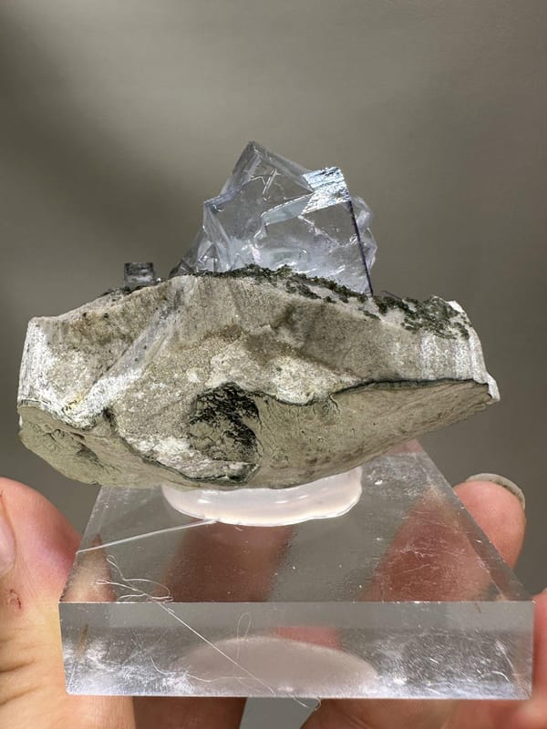 Green Fluorite Crystal | Natural Cubic Fluorite | Yaogangxian Mine Hunan China | Collector Mineral Specimen