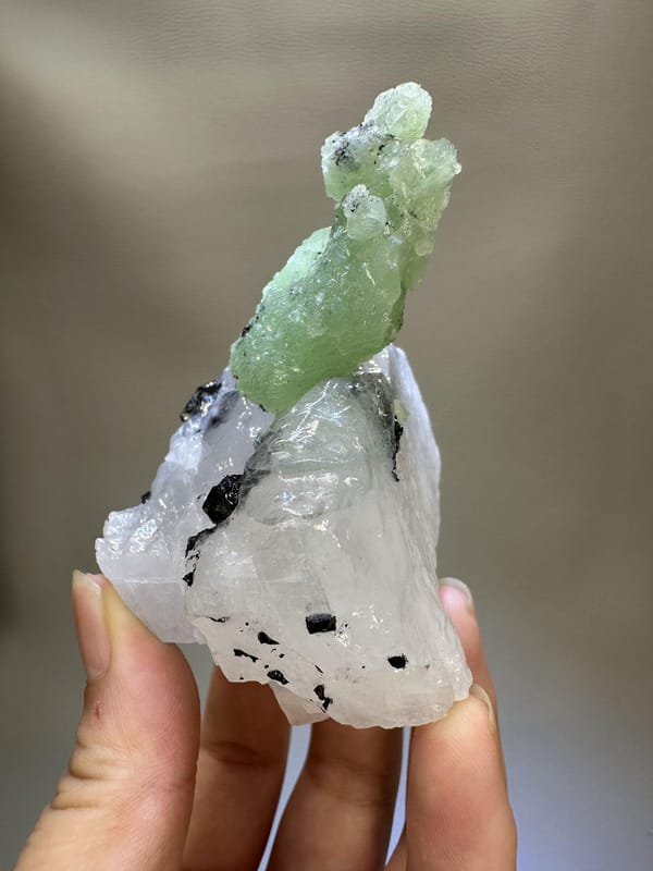 Prehnite Crystal Cluster | Natural Green Botryoidal Prehnite | Sichuan China | Mineral Specimen