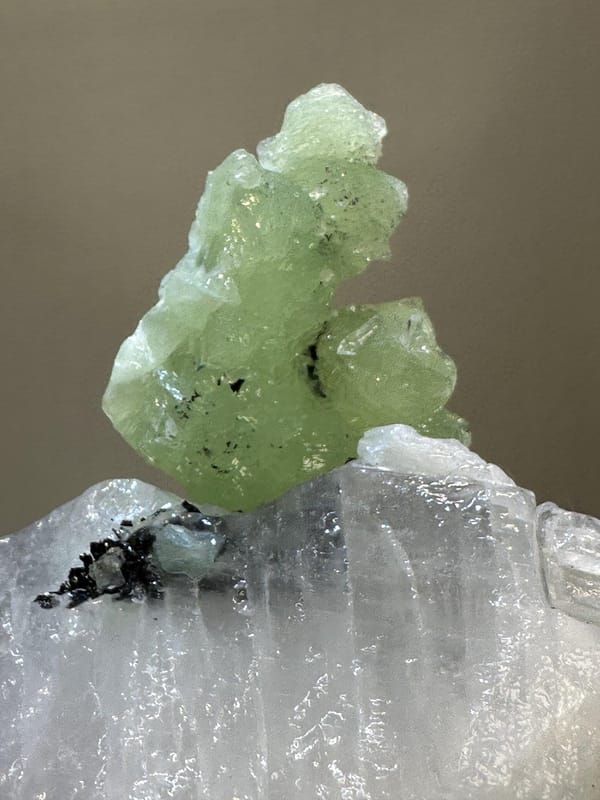 Prehnite Crystal Cluster | Natural Green Botryoidal Prehnite | Sichuan China | Mineral Specimen