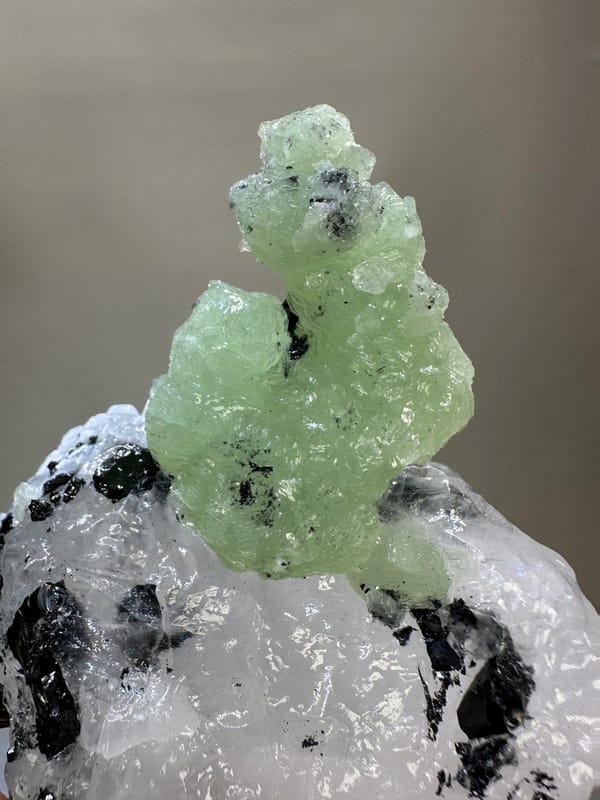Prehnite Crystal Cluster | Natural Green Botryoidal Prehnite | Sichuan China | Mineral Specimen