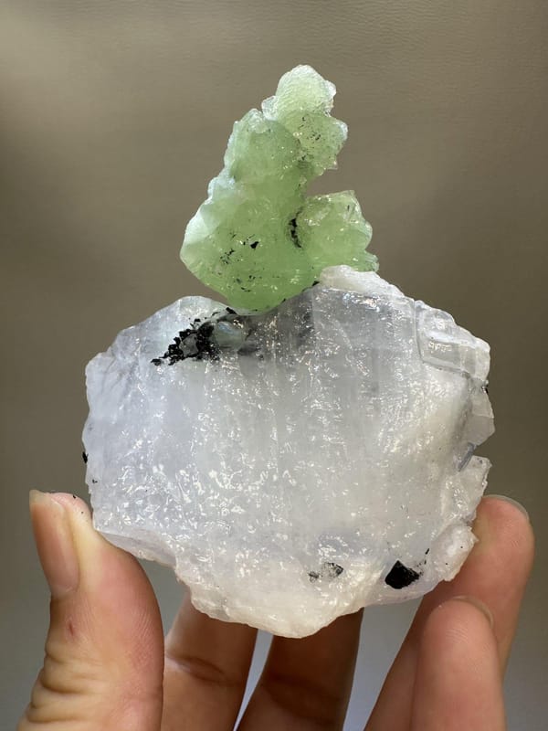 Prehnite Crystal Cluster | Natural Green Botryoidal Prehnite | Sichuan China | Mineral Specimen