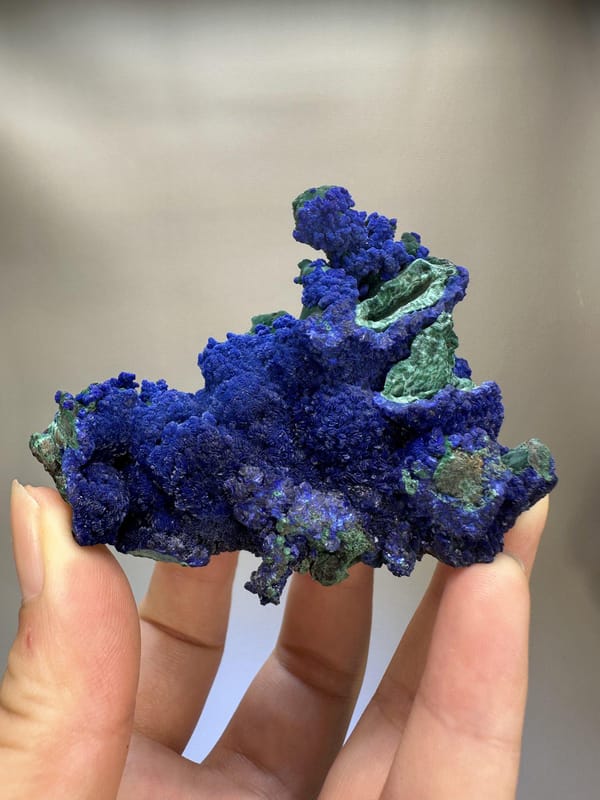 Azurite Crystal Specimen | Natural Blue Azurite Mineral | Anhui China | Collector Crystal