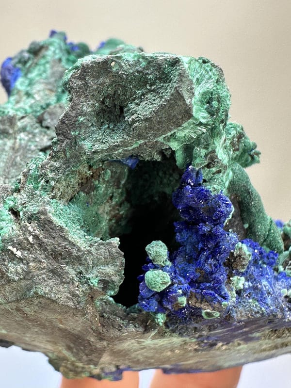 Azurite Crystal Specimen | Natural Blue Azurite Mineral | Anhui China | Collector Crystal