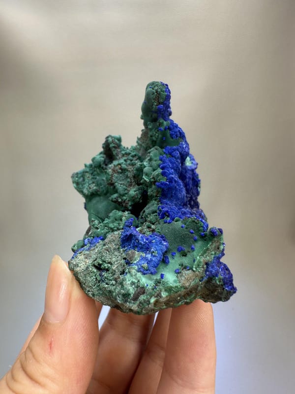 Azurite Crystal Specimen | Natural Blue Azurite Mineral | Anhui China | Collector Crystal