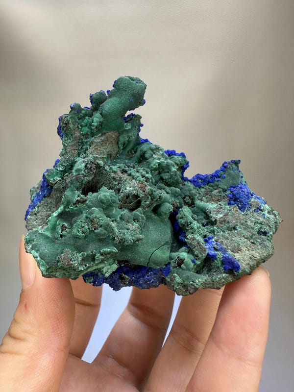 Azurite Crystal Specimen | Natural Blue Azurite Mineral | Anhui China | Collector Crystal