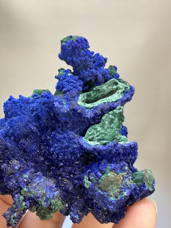 Azurite Crystal Specimen | Natural Blue Azurite Mineral | Anhui China | Collector Crystal