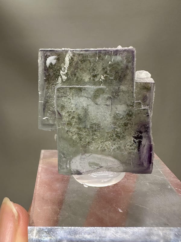 Fluorite Crystal Thumbnail | Natural Green Fluorite | Yaogangxian Mine China | Collector Mineral Specimen