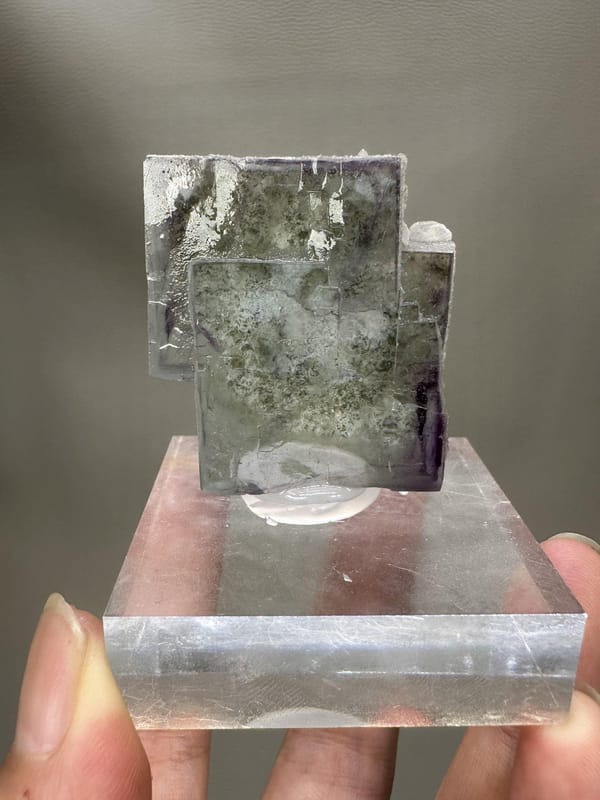 Fluorite Crystal Thumbnail | Natural Green Fluorite | Yaogangxian Mine China | Collector Mineral Specimen