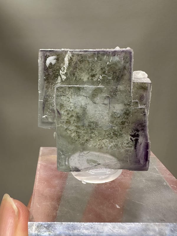 Fluorite Crystal Thumbnail | Natural Green Fluorite | Yaogangxian Mine China | Collector Mineral Specimen