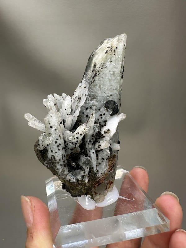 Quartz with Calcite Crystal Cluster | Natural Mineral Specimen | Inner Mongolia China | Collector Crystal