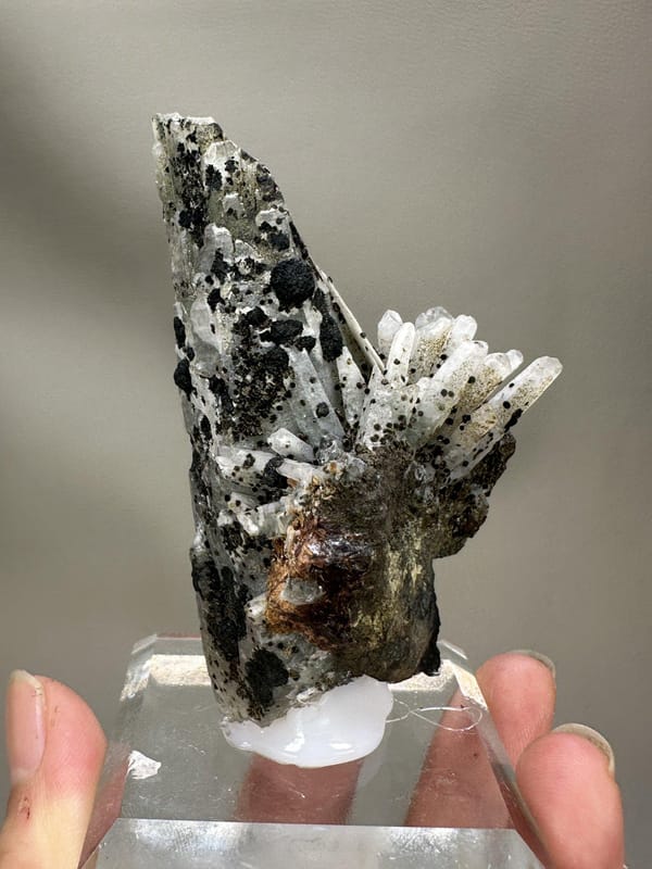 Quartz with Calcite Crystal Cluster | Natural Mineral Specimen | Inner Mongolia China | Collector Crystal