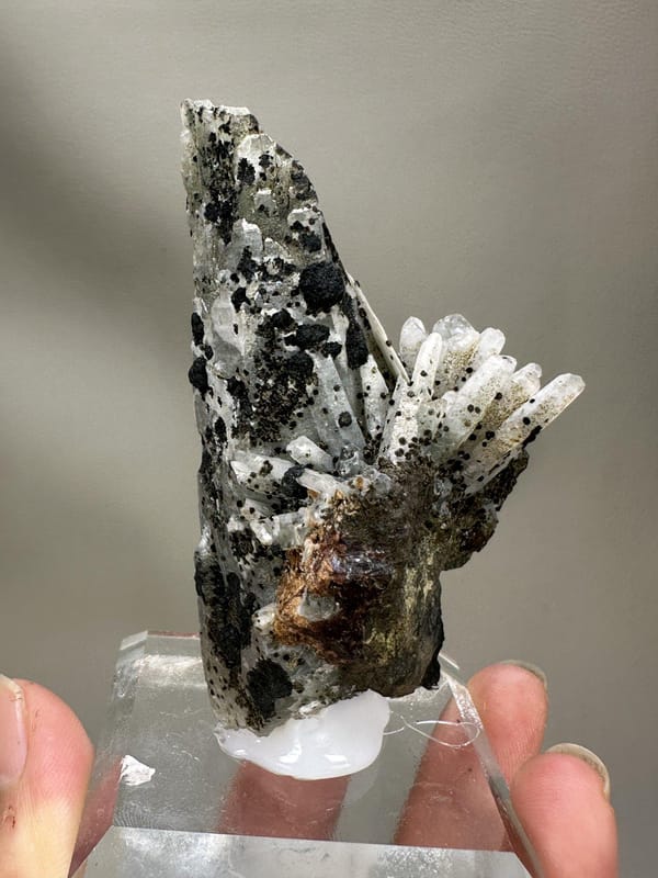 Quartz with Calcite Crystal Cluster | Natural Mineral Specimen | Inner Mongolia China | Collector Crystal