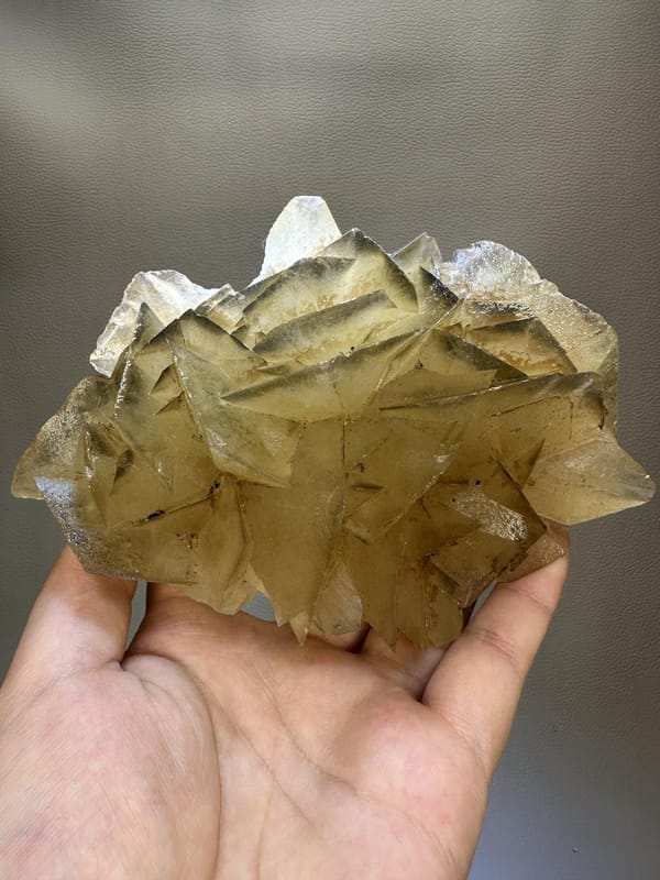 Flower Petal Calcite | Natural Calcite Crystal Cluster | Hunan China | Collector Mineral Specimen
