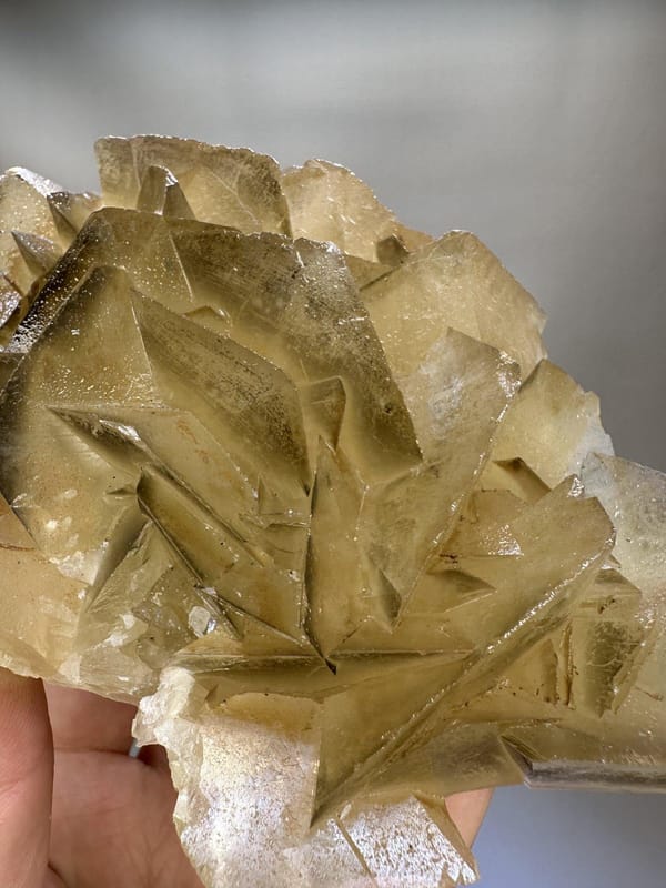 Flower Petal Calcite | Natural Calcite Crystal Cluster | Hunan China | Collector Mineral Specimen