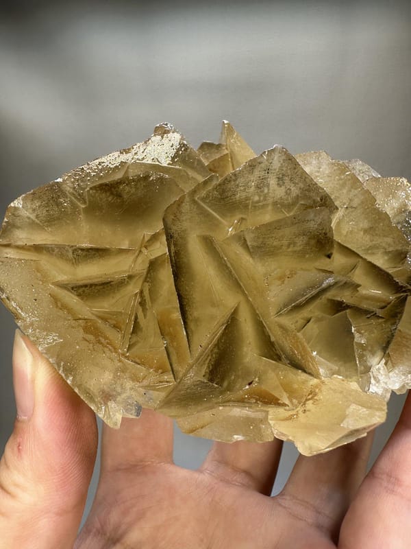 Flower Petal Calcite | Natural Calcite Crystal Cluster | Hunan China | Collector Mineral Specimen