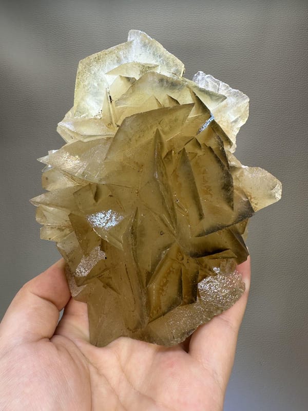Flower Petal Calcite | Natural Calcite Crystal Cluster | Hunan China | Collector Mineral Specimen